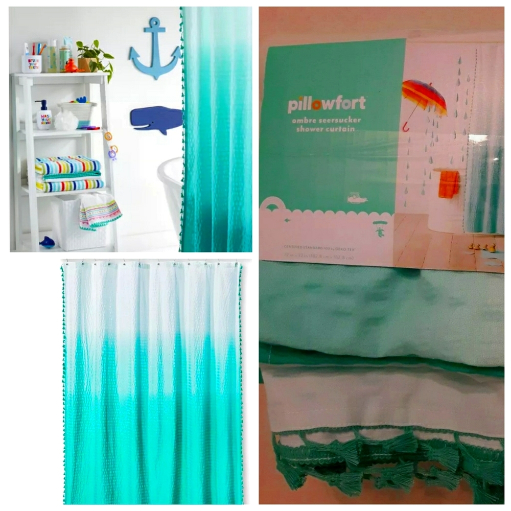 Pillowfort Ombre Seersucker Tassel Shower …